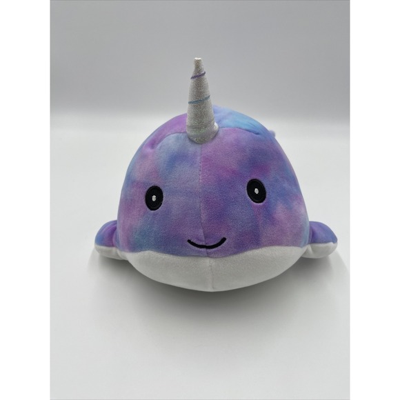 Squishmallows Hallie Narwhal Tie Dye‎ Plush 8 inch - Picture 2 of 6